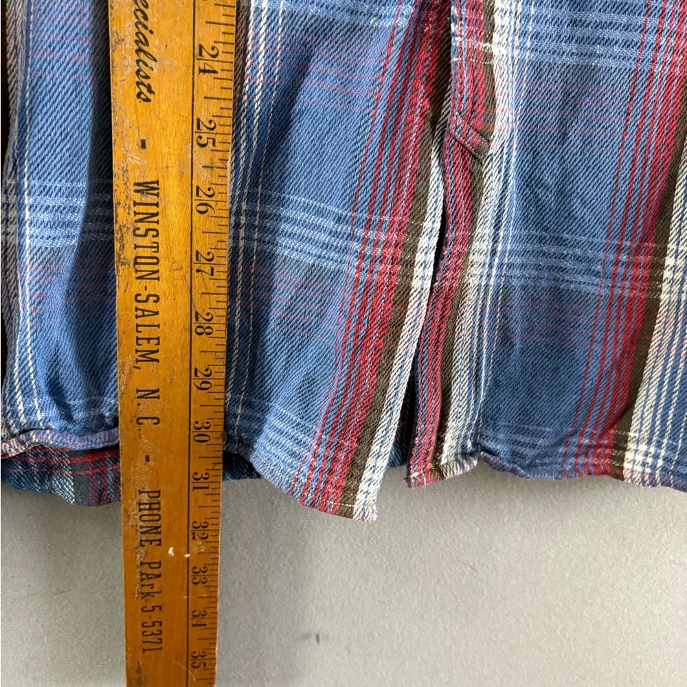 Polo Ralph Lauren Men Plaid Flannel Shirt Size XL Blue Cotton - Picture 7 of 8
